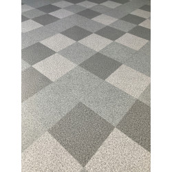 Wykładzina PCV 3m Actual Plus Ice Diamond Szary Imitacja Płytek Gresowych