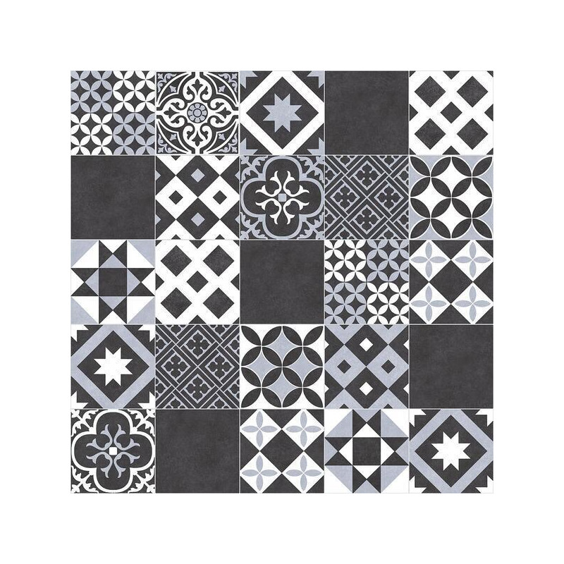 Wykładzina PCV 2m PLAZA AMADORA 990D PATCHWORK MONO NOWOCZESNY