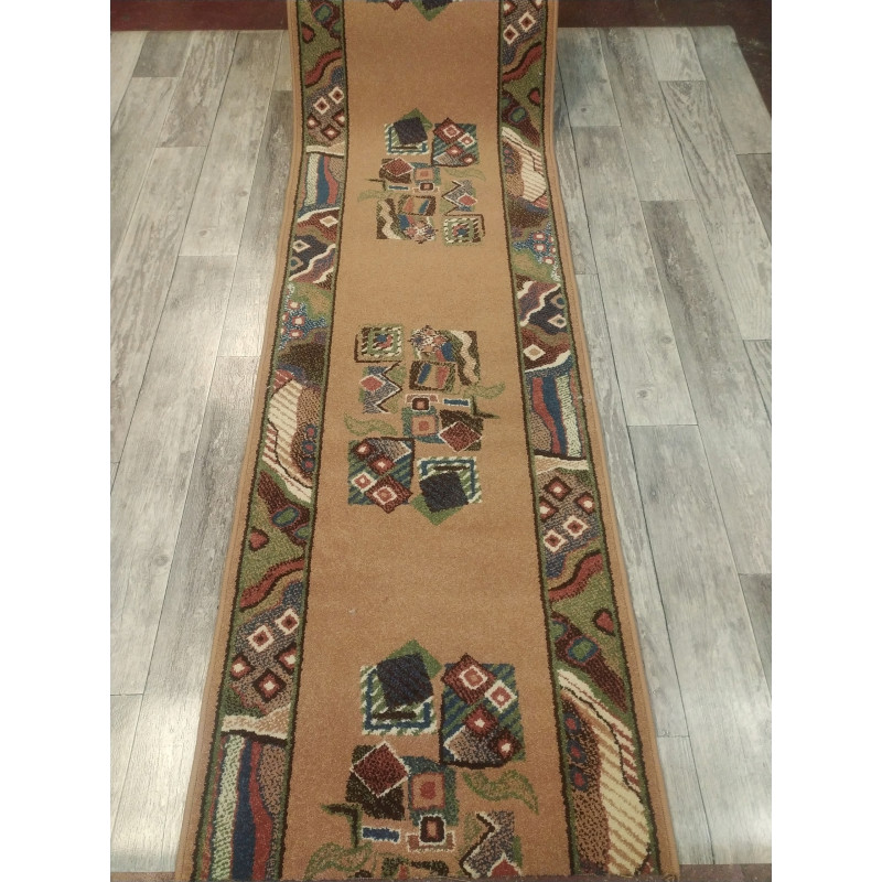 CHODNIK OKAZJA!! Dywanowy FRYZ Fantasy beżowy MIĘKKI 70CM
