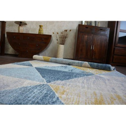 Dywan NORDIC TRIANGLE niebieski/krem G4584 240x330cm Dywan NORDIC TRIANGLE niebieski/krem G4584 240x330cm