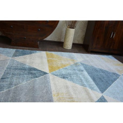 Dywan NORDIC TRIANGLE niebieski/krem G4584 280x370cm