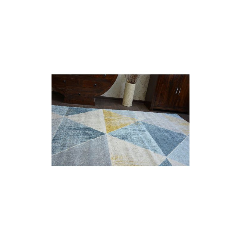 Dywan NORDIC TRIANGLE niebieski/krem G4584 280x370cm Dywan NORDIC TRIANGLE niebieski/krem G4584 280x370cm
