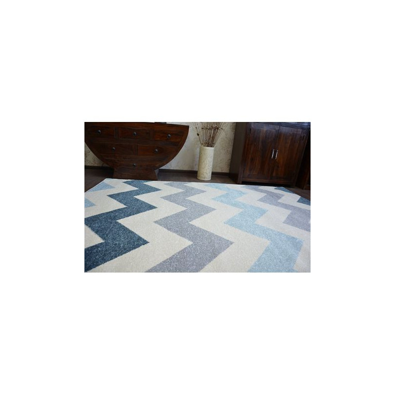 Dywan NORDIC ZYGZAK niebieski FA66 180x270cm Dywan NORDIC ZYGZAK niebieski FA66 180x270cm