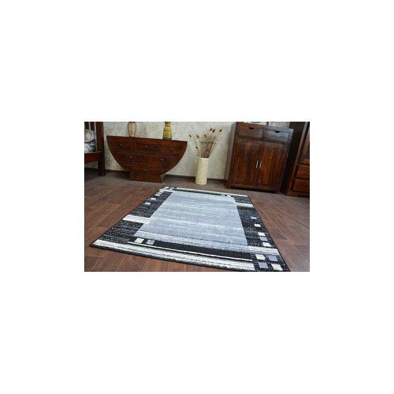 Dywan BCF BASE CHASSIS 3881 RAMKA szary/czarny 140x190cm Dywan BCF BASE CHASSIS 3881 RAMKA szary/czarny 140x190cm