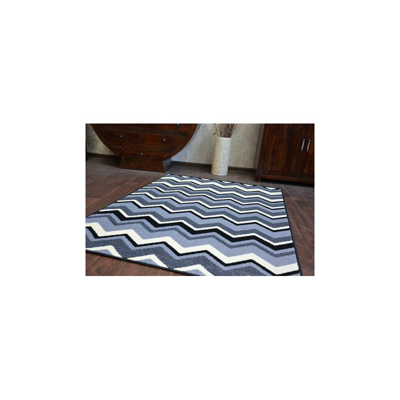 Dywan BCF BASE ZIGZAG 3812 ZYGZAK czarny/szary 140x190cm Dywan BCF BASE ZIGZAG 3812 ZYGZAK czarny/szary 140x190cm