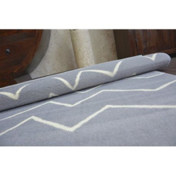 Dywan BCF BASE CROOKED 3962 ZYGZAK szary 140x190cm Dywan BCF BASE CROOKED 3962 ZYGZAK szary 140x190cm