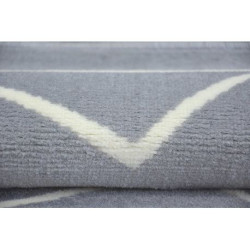 Dywan BCF BASE CROOKED 3962 ZYGZAK szary 200x300cm Dywan BCF BASE CROOKED 3962 ZYGZAK szary 200x300cm