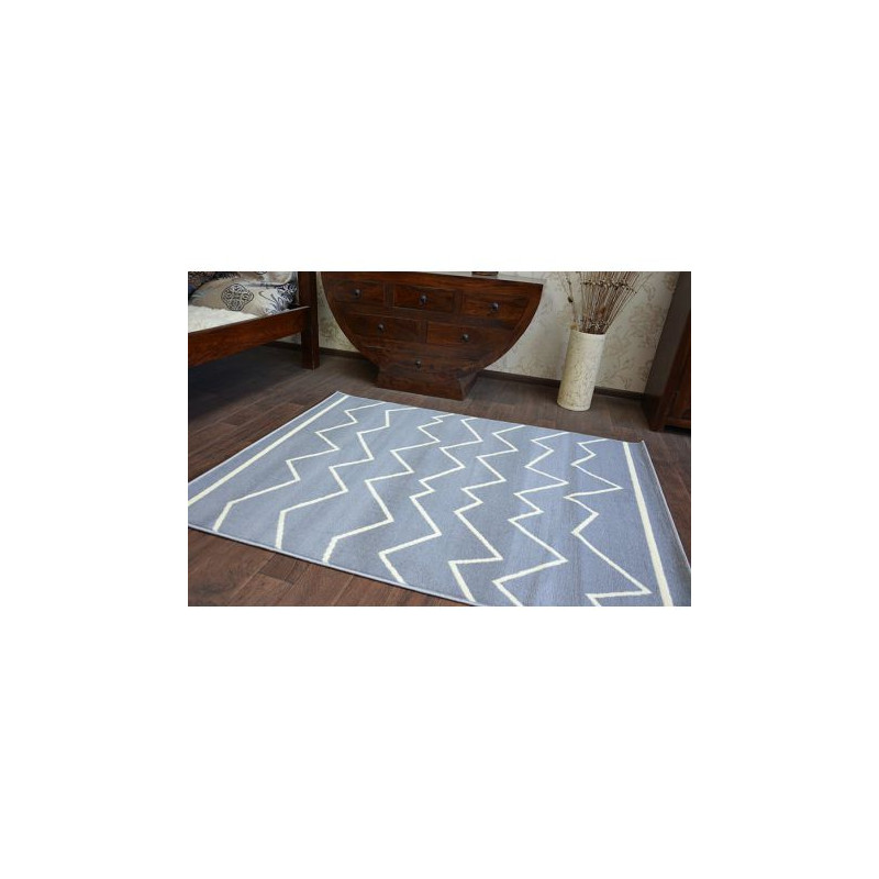 Dywan BCF BASE CROOKED 3962 ZYGZAK szary 200x300cm Dywan BCF BASE CROOKED 3962 ZYGZAK szary 200x300cm