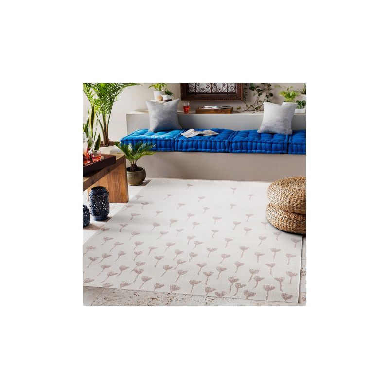 Dywan SZNURKOWY SIZAL FLAT 48779/526 Kwiatuszki krem róż 200x290cm Dywan SZNURKOWY SIZAL FLAT 48779/526 Kwiatuszki krem róż 200x290cm