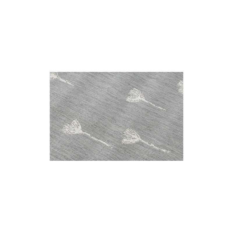 Dywan SZNURKOWY SIZAL FLAT 48779/637 Kwiatuszki szary krem 80x150cm Dywan SZNURKOWY SIZAL FLAT 48779/637 Kwiatuszki szary krem 80x150cm