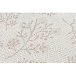 Dywan SZNURKOWY SIZAL FLAT 48774/526 Listki Ptaszki krem róż 120x170cm Dywan SZNURKOWY SIZAL FLAT 48774/526 Listki Ptaszki krem róż 120x170cm