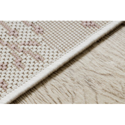 Dywan SZNURKOWY SIZAL FLAT 48774/526 Listki Ptaszki krem róż 120x170cm Dywan SZNURKOWY SIZAL FLAT 48774/526 Listki Ptaszki krem róż 120x170cm