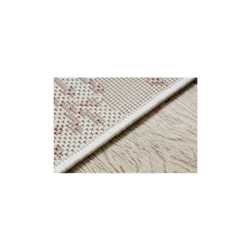 Dywan SZNURKOWY SIZAL FLAT 48774/526 Listki Ptaszki krem róż 160x230cm Dywan SZNURKOWY SIZAL FLAT 48774/526 Listki Ptaszki krem róż 160x230cm