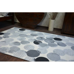 Dywan SCANDI 18461/752 - KOŁA KÓŁKA krem szary czarny 160x230cm Dywan SCANDI 18461/752 - KOŁA KÓŁKA krem szary czarny 160x230cm