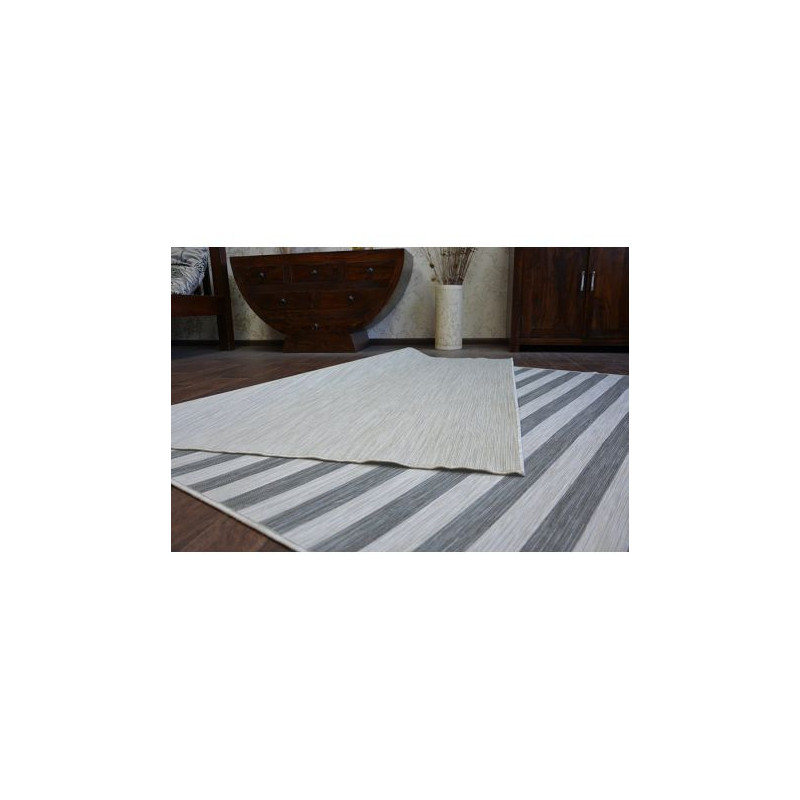 Dywan SZNURKOWY DWUSTRONNY SIZAL DOUBLE 29205/095 PASY czarny/beż / MELANŻ beż 160x230cm Dywan SZNURKOWY DWUSTRONNY SIZAL DOUBLE 29205/095 PASY czarny/beż / MELANŻ beż 160x230cm