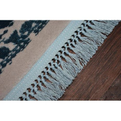 Dywan AKRYL MANYAS 192AA Szary/Niebieski frędzle 80x300cm Dywan AKRYL MANYAS 192AA Szary/Niebieski frędzle 80x300cm