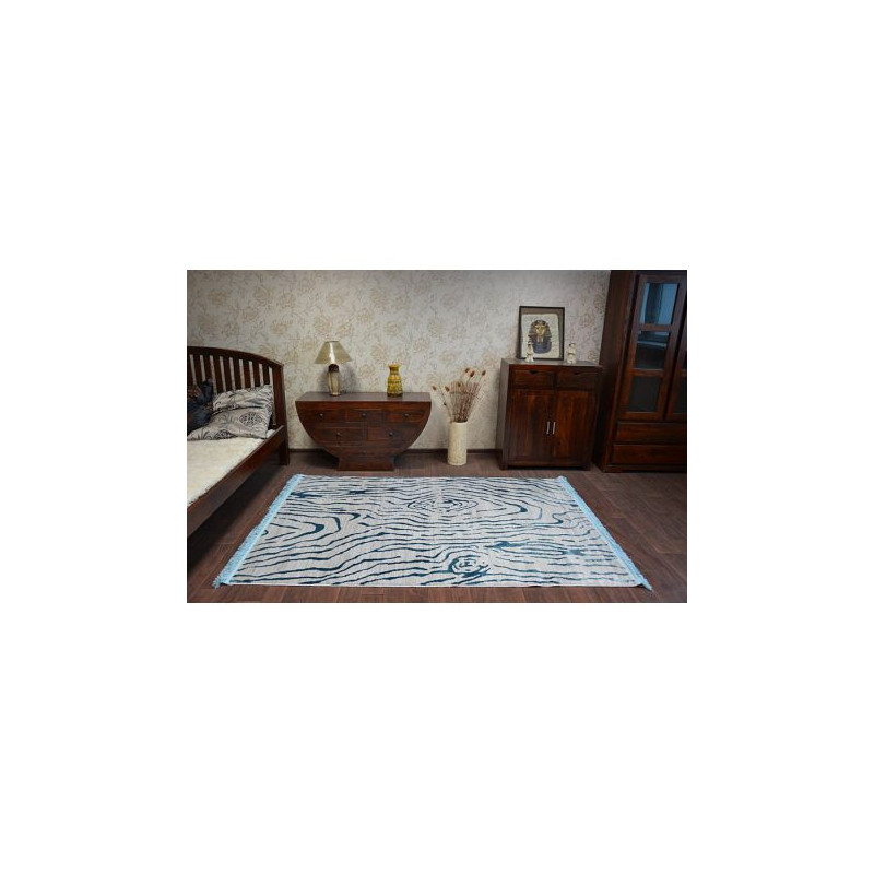 Dywan AKRYL MANYAS 195AA Szary/Niebieski frędzle 160x230cm Dywan AKRYL MANYAS 195AA Szary/Niebieski frędzle 160x230cm