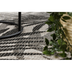 DYWAN SZNURKOWY SIZAL FLOORLUX 20504 LIŚCIE srebrny / czarny DŻUNGLA 160x230cm DYWAN SZNURKOWY SIZAL FLOORLUX 20504 LIŚCIE srebrny / czarny DŻUNGLA 160x230cm