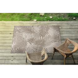 DYWAN SZNURKOWY SIZAL FLOORLUX 20504 LIŚCIE szampański / ciemnoszary DŻUNGLA 80x150cm DYWAN SZNURKOWY SIZAL FLOORLUX 20504 LIŚCIE szampański / ciemnoszary DŻUNGLA 80x150cm