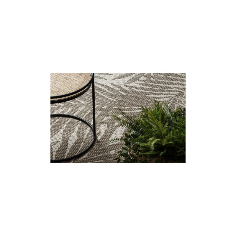 DYWAN SZNURKOWY SIZAL FLOORLUX 20504 LIŚCIE szampański / ciemnoszary DŻUNGLA 120x170cm DYWAN SZNURKOWY SIZAL FLOORLUX 20504 LIŚCIE szampański / ciemnoszary DŻUNGLA 120x170cm