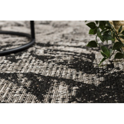 DYWAN SZNURKOWY SIZAL FLOORLUX 20491 KWIATY srebrny / czarny 60x110cm DYWAN SZNURKOWY SIZAL FLOORLUX 20491 KWIATY srebrny / czarny 60x110cm