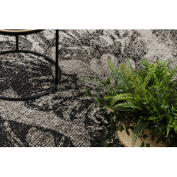 DYWAN SZNURKOWY SIZAL FLOORLUX 20491 KWIATY srebrny / czarny 200x290cm DYWAN SZNURKOWY SIZAL FLOORLUX 20491 KWIATY srebrny / czarny 200x290cm