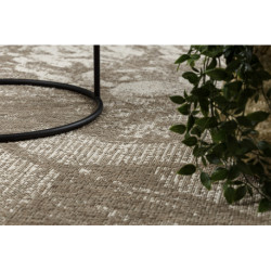DYWAN SZNURKOWY SIZAL FLOORLUX 20491 KWIATY szampański / ciemnoszary 240x330cm DYWAN SZNURKOWY SIZAL FLOORLUX 20491 KWIATY szampański / ciemnoszary 240x330cm