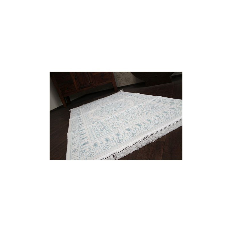 Dywan AKRYL MIRADA 5409 Niebieski ( Mavi ) Frędzle 100x300cm Dywan AKRYL MIRADA 5409 Niebieski ( Mavi ) Frędzle 100x300cm
