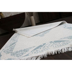 Dywan AKRYL MIRADA 5416 Niebieski ( Mavi ) Frędzle 80x300cm Dywan AKRYL MIRADA 5416 Niebieski ( Mavi ) Frędzle 80x300cm