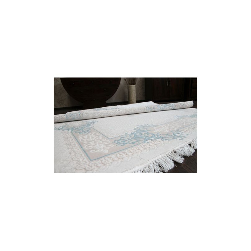 Dywan AKRYL MIRADA 5417 Niebieski ( Mavi ) Frędzle 100x300cm Dywan AKRYL MIRADA 5417 Niebieski ( Mavi ) Frędzle 100x300cm