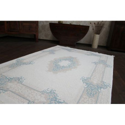 Dywan AKRYL MIRADA 5417 Niebieski ( Mavi ) Frędzle 100x300cm Dywan AKRYL MIRADA 5417 Niebieski ( Mavi ) Frędzle 100x300cm