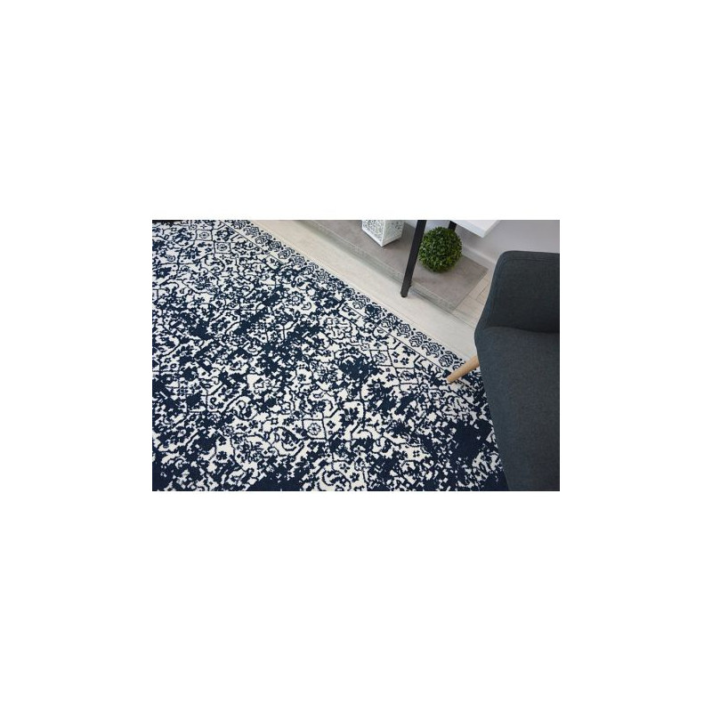 Dywan SENSE Micro 81260 -  Vintage biały/niebieski 200x290cm