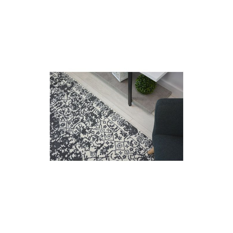 Dywan SENSE Micro 81260 Vintage biały/antracyt 80x150cm Dywan SENSE Micro 81260 Vintage biały/antracyt 80x150cm