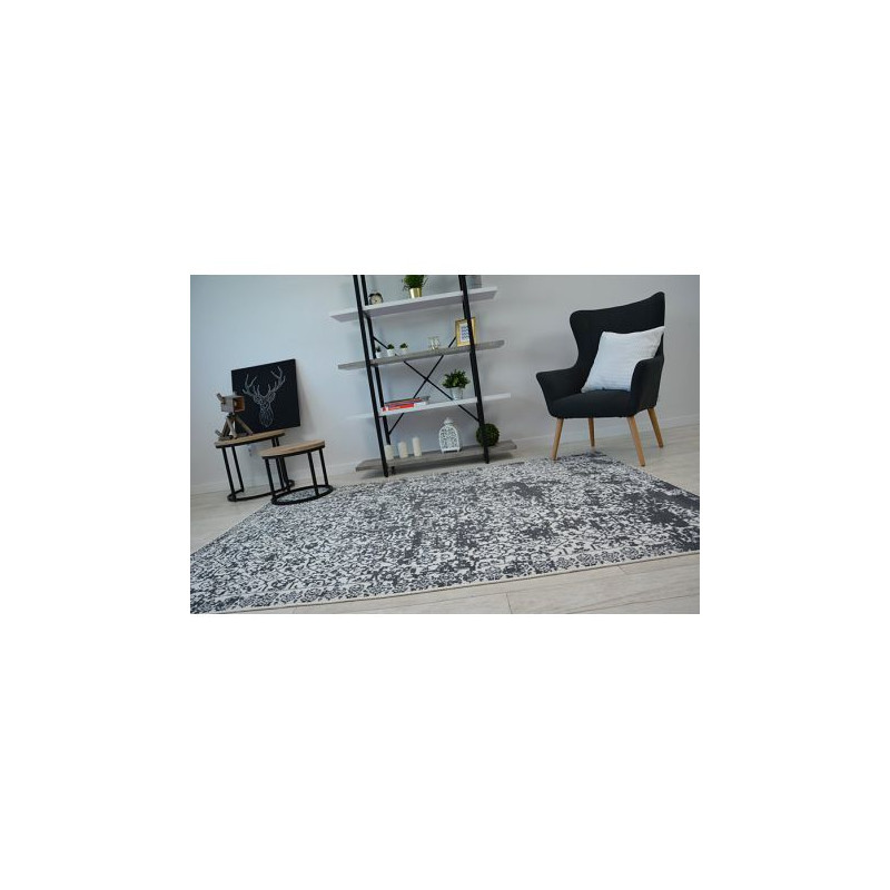 Dywan SENSE Micro 81260 Vintage biały/antracyt 200x290cm Dywan SENSE Micro 81260 Vintage biały/antracyt 200x290cm