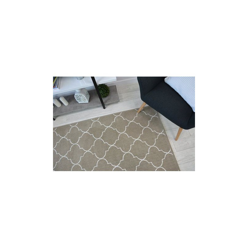 Dywan SENSE Micro 81220 KONICZYNA MAROKAŃSKA beż/biały TRELLIS 80x150cm Dywan SENSE Micro 81220 KONICZYNA MAROKAŃSKA beż/biały TRELLIS 80x150cm