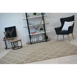Dywan SENSE Micro 81220 KONICZYNA MAROKAŃSKA beż/biały TRELLIS 80x150cm Dywan SENSE Micro 81220 KONICZYNA MAROKAŃSKA beż/biały TRELLIS 80x150cm