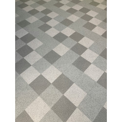 Wykładzina PCV 2m Actual Plus Ice Diamond Szary Imitacja Płytek Gresowych