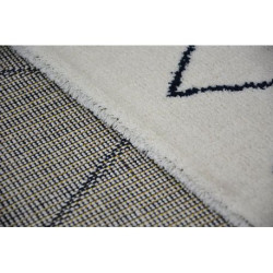 Dywan SENSE Micro 81249 ZYGZAK ETNO biały/niebieski 160x230cm Dywan SENSE Micro 81249 ZYGZAK ETNO biały/niebieski 160x230cm