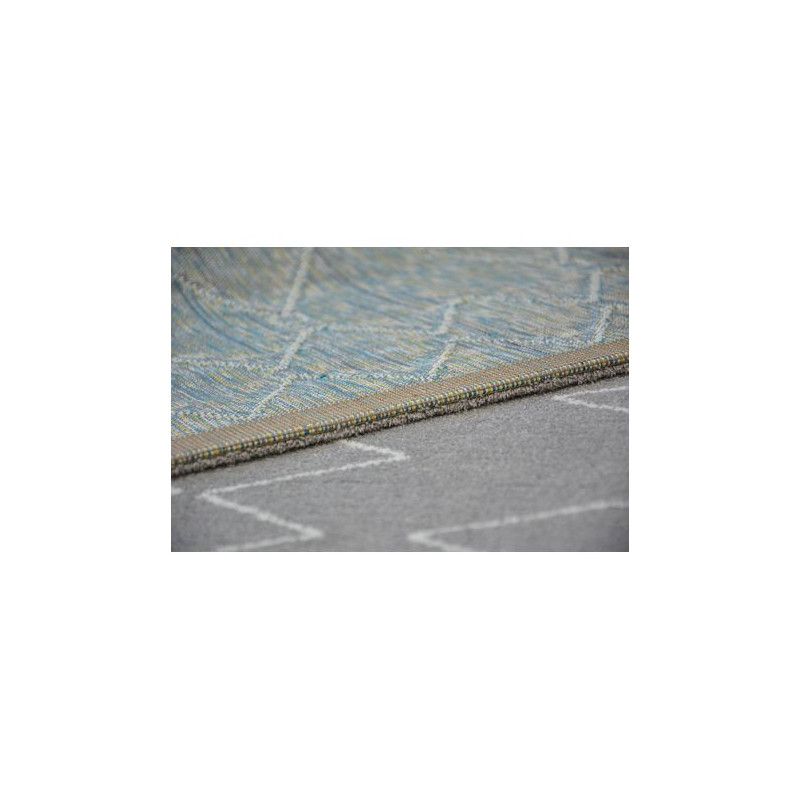 Dywan SENSE Micro 81249 ZYGZAK ETNO srebrny/biały 160x230cm Dywan SENSE Micro 81249 ZYGZAK ETNO srebrny/biały 160x230cm