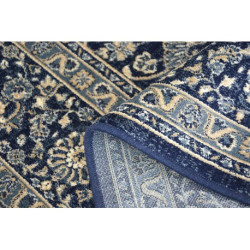 Dywan WINDSOR 22935 ŻAKARD ciemnoniebieski - Kwiaty 60x100cm