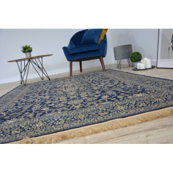Dywan WINDSOR 22935 ŻAKARD ciemnoniebieski - Kwiaty 160x230cm Dywan WINDSOR 22935 ŻAKARD ciemnoniebieski - Kwiaty 160x230cm