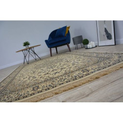 Dywan WINDSOR 22915 ROZETA ŻAKARD kość słoniowa/niebieski 60x100cm