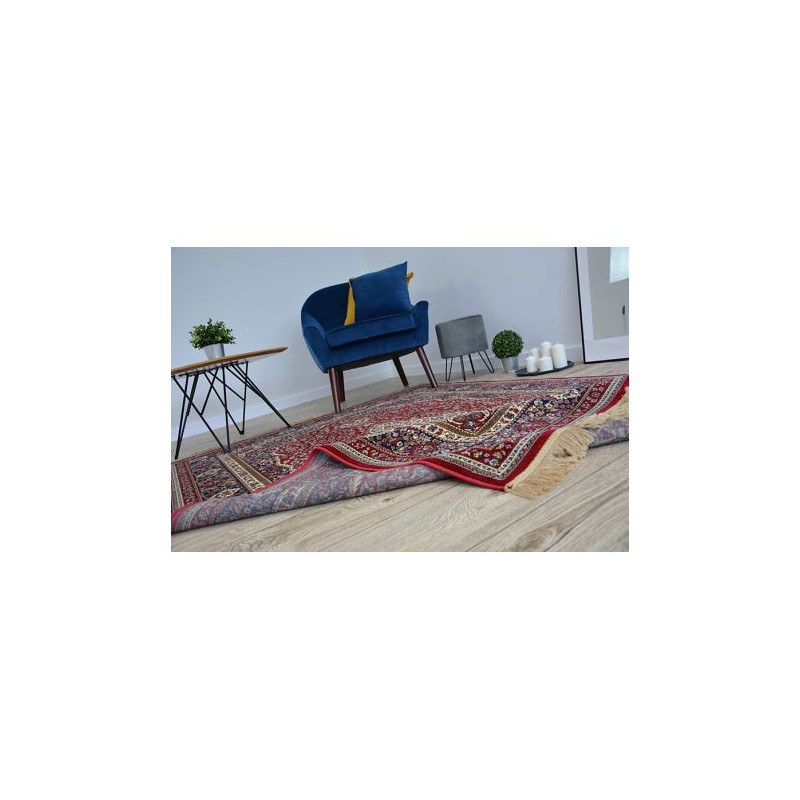 Dywan WINDSOR 12808 ROZETA FRĘDZLE tradycyjny czerwony 120x170cm