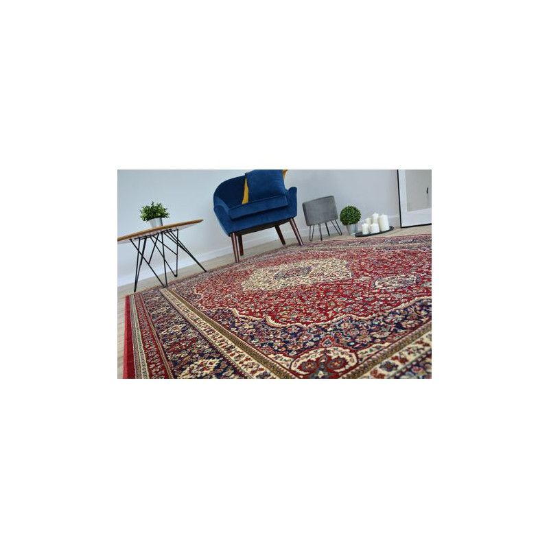 Dywan WINDSOR 12808 ROZETA FRĘDZLE tradycyjny czerwony 160x230cm Dywan WINDSOR 12808 ROZETA FRĘDZLE tradycyjny czerwony 160x230cm