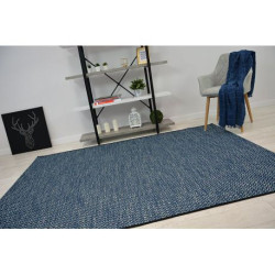 Dywan SZNURKOWY SIZAL LOFT 21144 ROMBY ZYGZAK niebieski/czarny/srebrny 200x290cm Dywan SZNURKOWY SIZAL LOFT 21144 ROMBY ZYGZAK niebieski/czarny/srebrny 200x290cm
