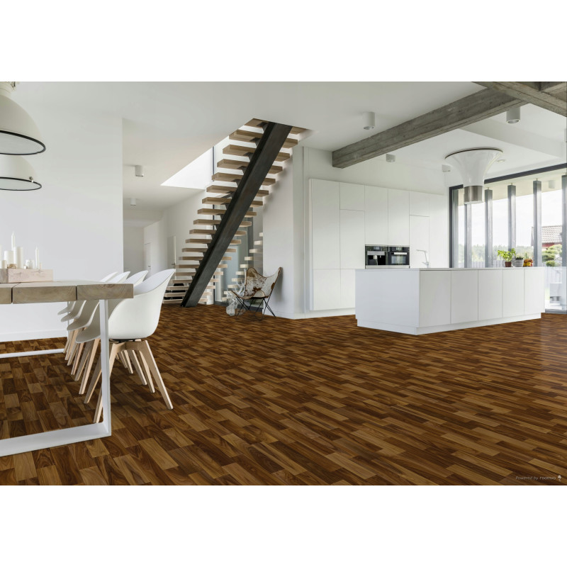Wykładzina PCV BeauFlor Crown Walnut 634D 4m Gruba Mieszkanie Kuchnia