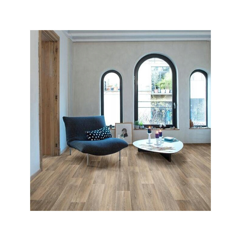 Wykładzina PCV TEX STYLE LIME OAK 160L 2m IMITACJA PANELI BRĄZ BEŻ