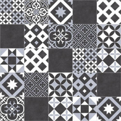 Wykładzina PCV 3m PLAZA AMADORA 990D PATCHWORK MONO NOWOCZESNY