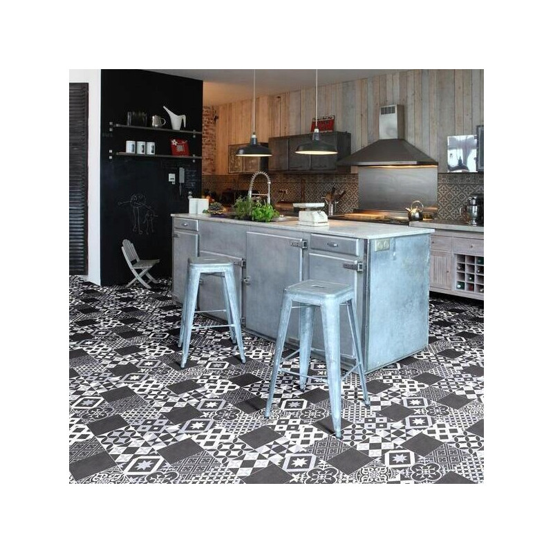 Wykładzina PCV 3m PLAZA AMADORA 990D PATCHWORK MONO NOWOCZESNY