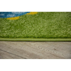 Dywan PAINT ćwierć koła G4774 - Zwierzęta zielony/krem 200x200cm Dywan PAINT ćwierć koła G4774 - Zwierzęta zielony/krem 200x200cm